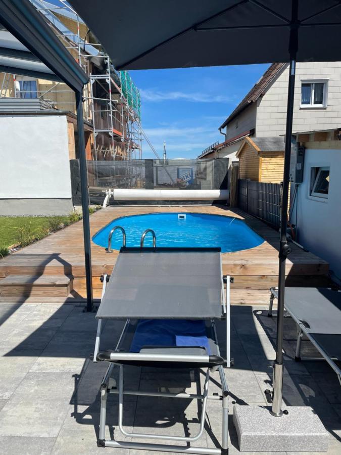 #3 Bequemes Zimmer Mit Pool Und Garten Memmingen Kültér fotó